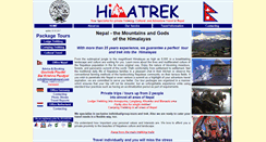 Desktop Screenshot of himatreknepal.com