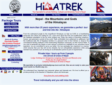 Tablet Screenshot of himatreknepal.com